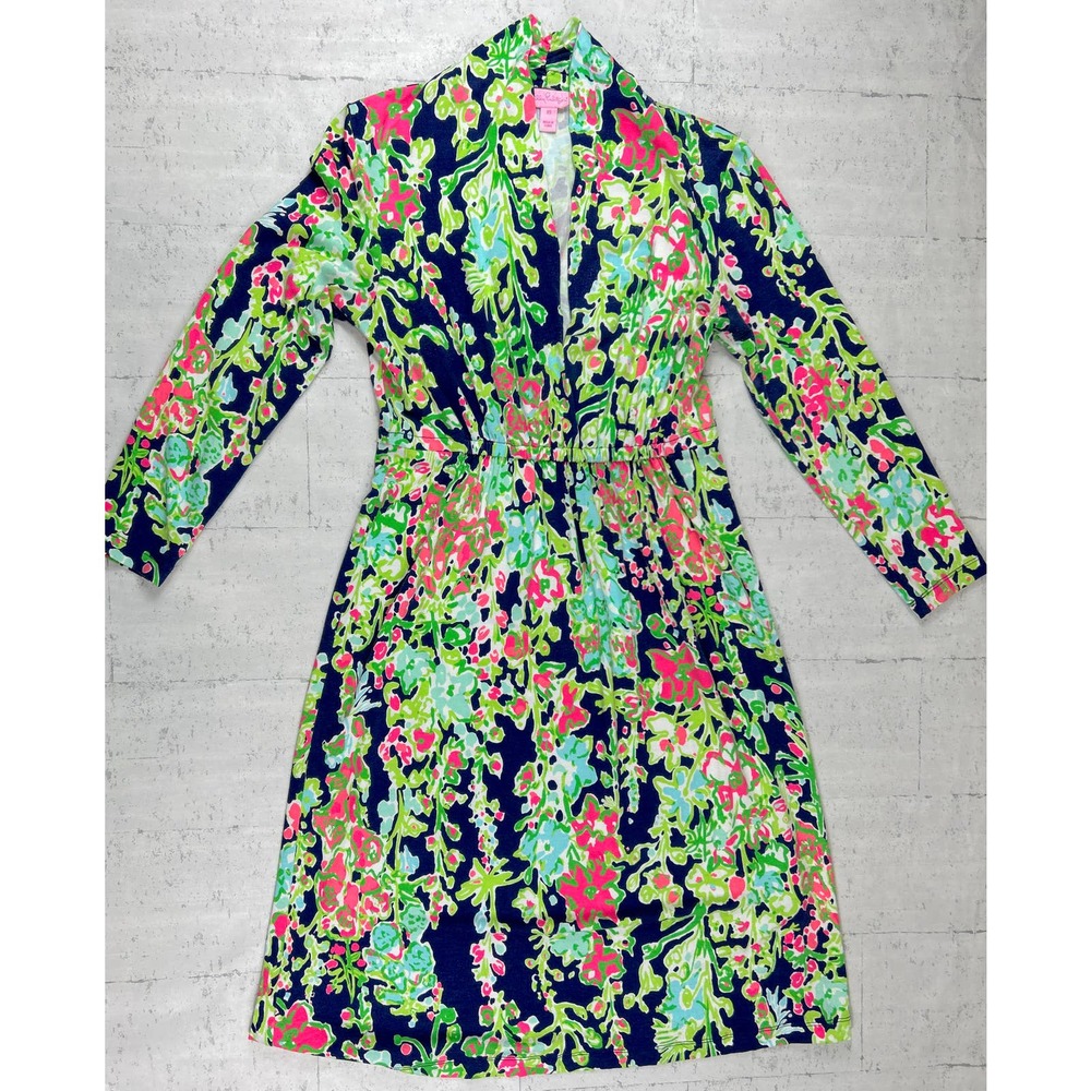 Lilly Pulitzer Navy Southern Charm Alexandra Dress Size XS